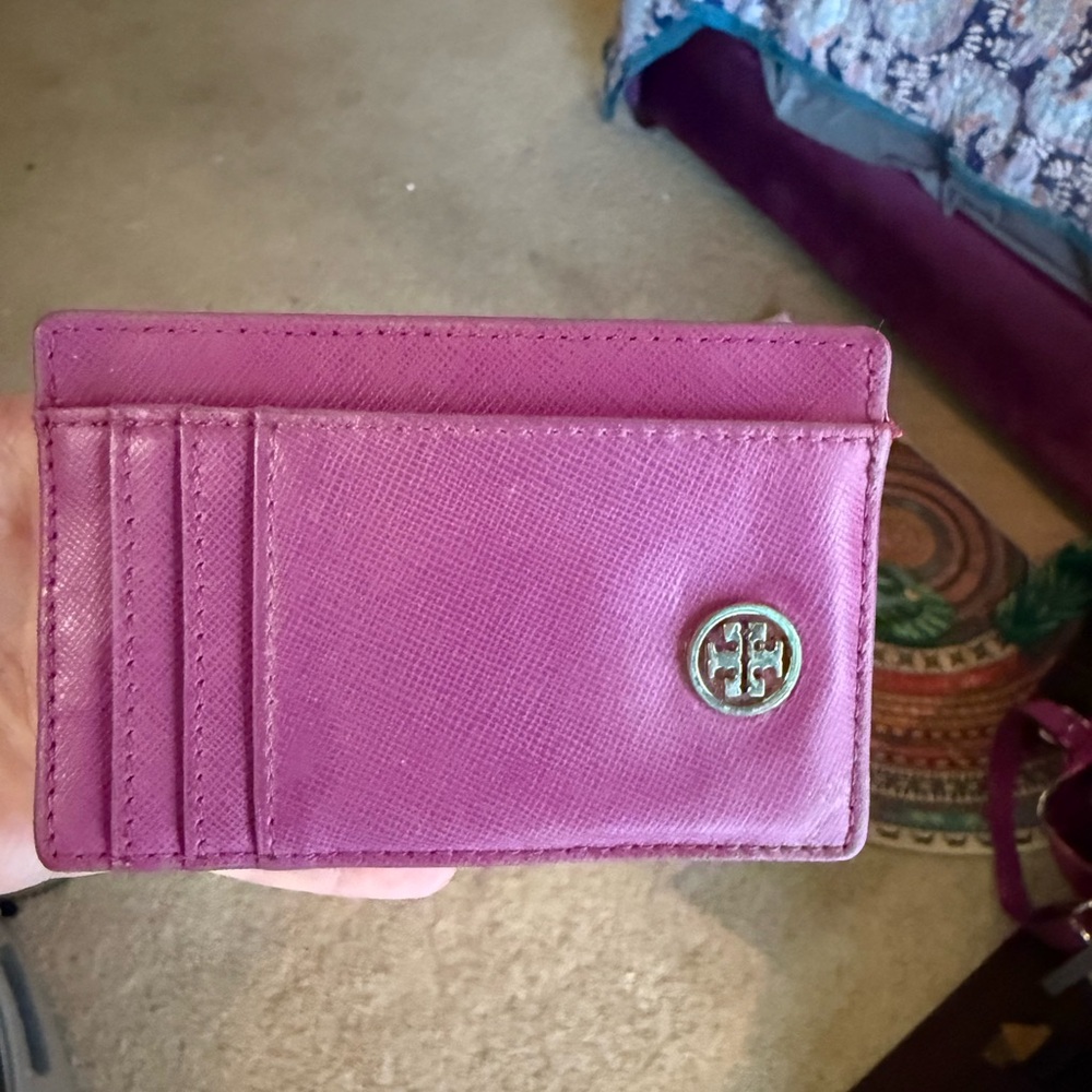 Tory Burch Fuchsia Card Holder - Picture 7 of 8